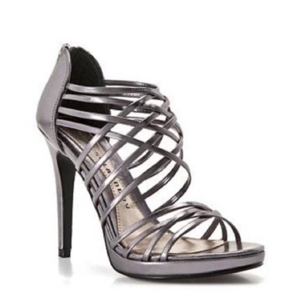 Chinese Laundry Womens Stilettos With Metallic Zipper (Size 6M)